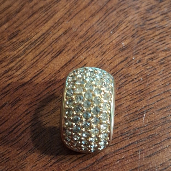 Elegant Gold and Silver Crystal Earrings - Picture 4 of 7